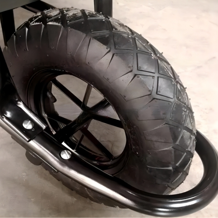 Wheel Barrow WB6400G, 5 cu.ft 65L Steel Tray, With 4.00-8 Pneumatic Wheels