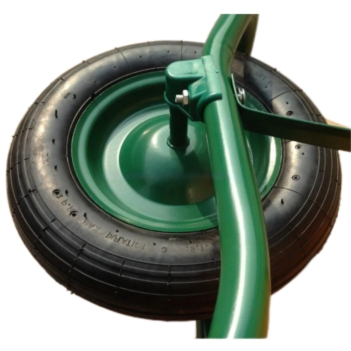Wheel Barrow WB6401, 6 cu.ft 75L Galvanized Steel Tray, With 3.50-8 Pneumatic Wheel