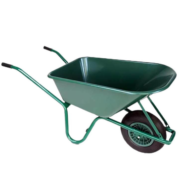 Wheel Barrow WB6414A, 5 cu.ft 85L Plastic Tray, With 4.00-8 Pneumatic Wheel