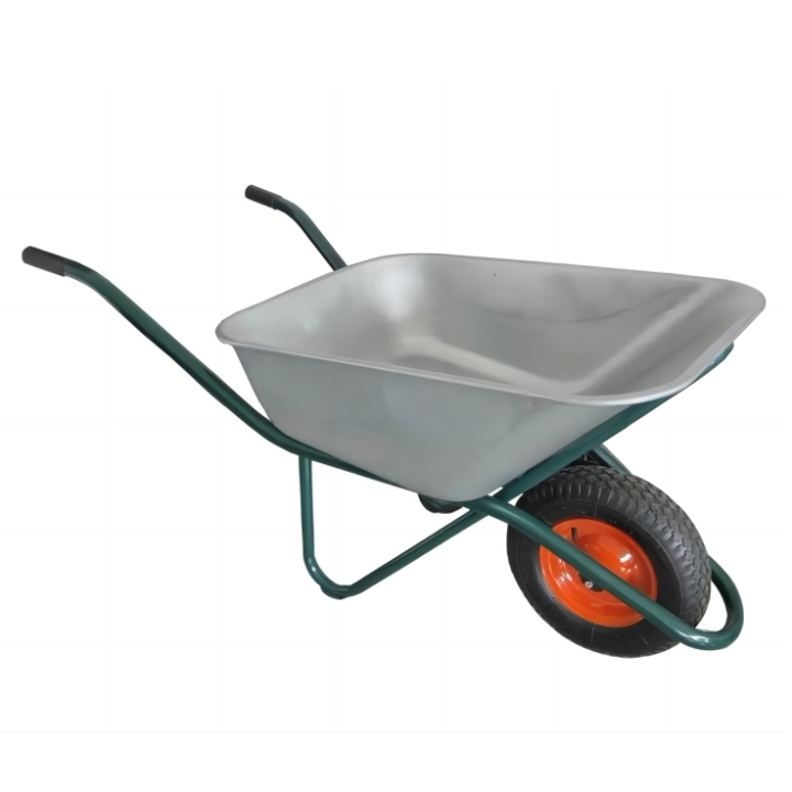  100L Galvanized Tray With 4.00-8 Pneumatic Wheel  