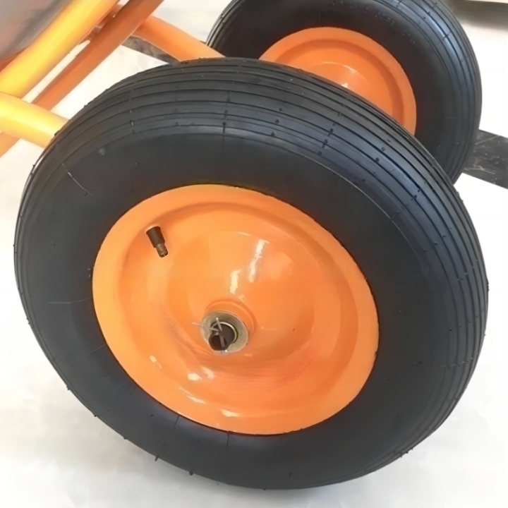 Wheel Barrow WB5009S Of 100L Galvanized Tray With 3.00-8 Two-Pneumatic Wheel  