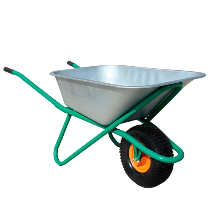 Wheel Barrow WB5011 Of 110L Galvanized Tray With 4.00-8 Pneumatic Wheel