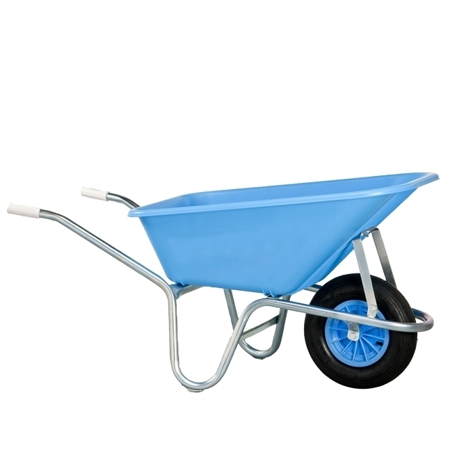 Wheel Barrow WB6414H, 5 cu.ft 85L Plastic Tray, With 4.00-8 Pneumatic Wheel