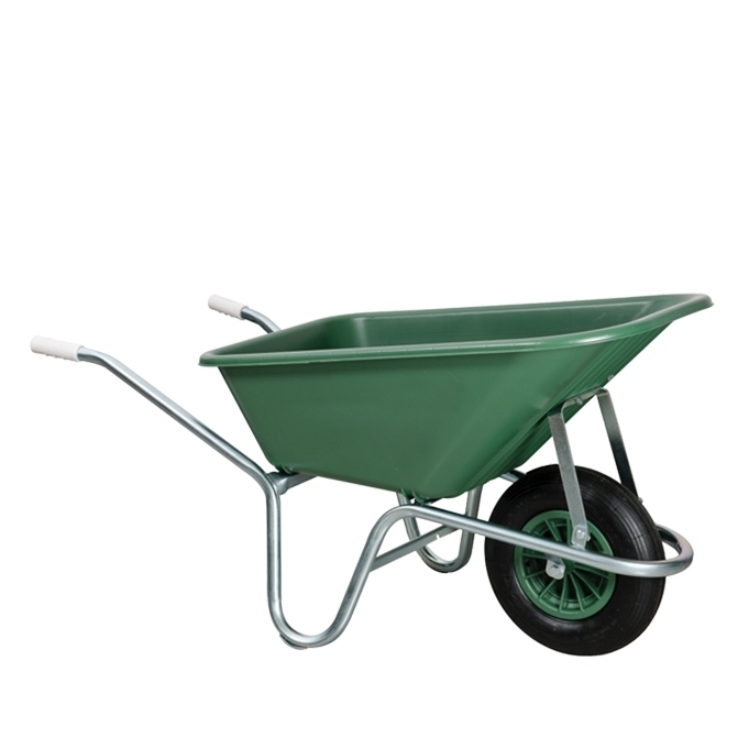 Wheel Barrow WB6414H, 5 cu.ft 85L Plastic Tray, With 4.00-8 Pneumatic Wheel
