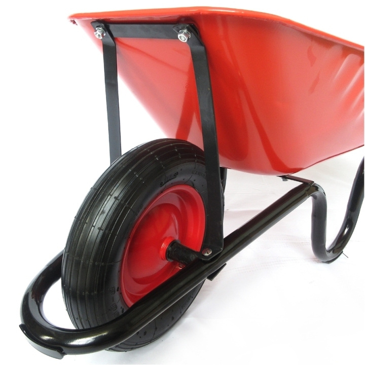 Wheel Barrow WB3800A, 4cu.ft 60L Steel Tray With 3.50-8 Pneumatic Wheel