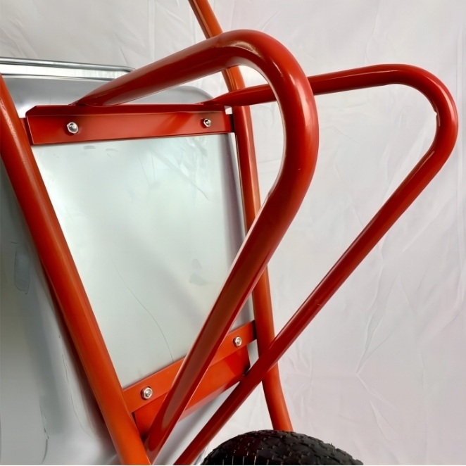 110L Galvanized Tray With 4.00-8 PU Flat Free Wheel