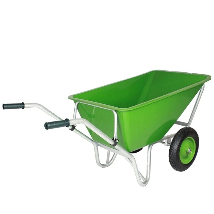 Wheel Barrow WB6408P, 10cu.ft 130L Plastic Tray With 3.00-8 Two-Pneumatic Wheel