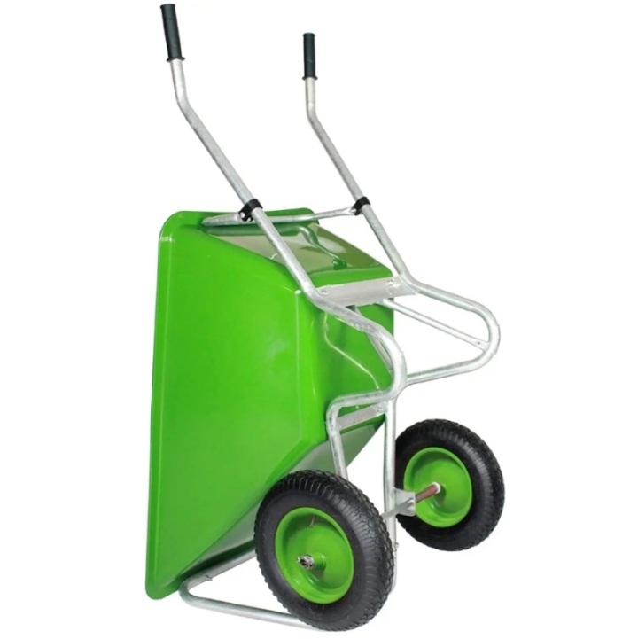 Wheel Barrow WB6408P, 10cu.ft 130L Plastic Tray With 3.00-8 Two-Pneumatic Wheel