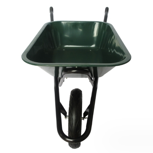 100L Painted Steel Tray With 4.00-8 Pneumatic Wheel