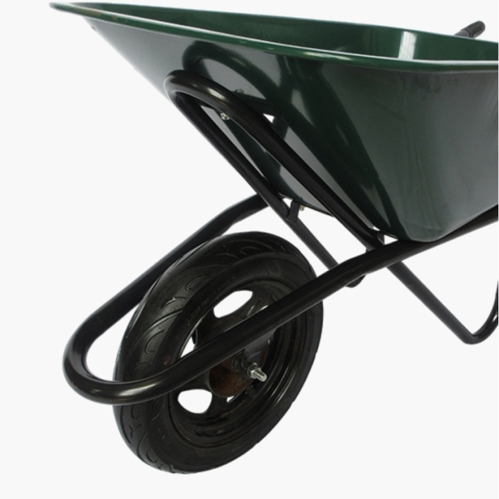 100L Painted Steel Tray With 4.00-8 Pneumatic Wheel