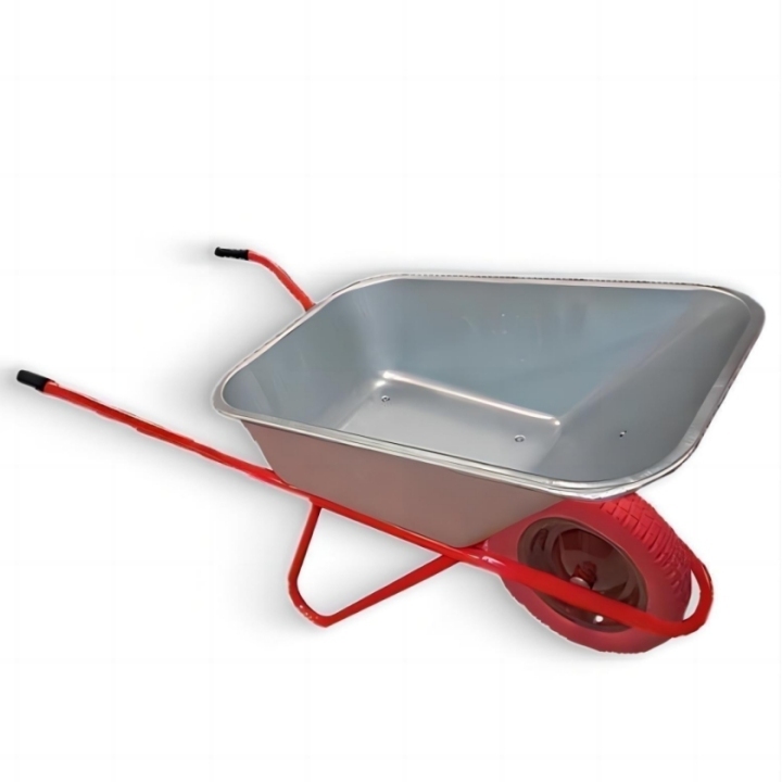 110L Galvanized Tray With 4.00-8 PU Flat Free Wheel