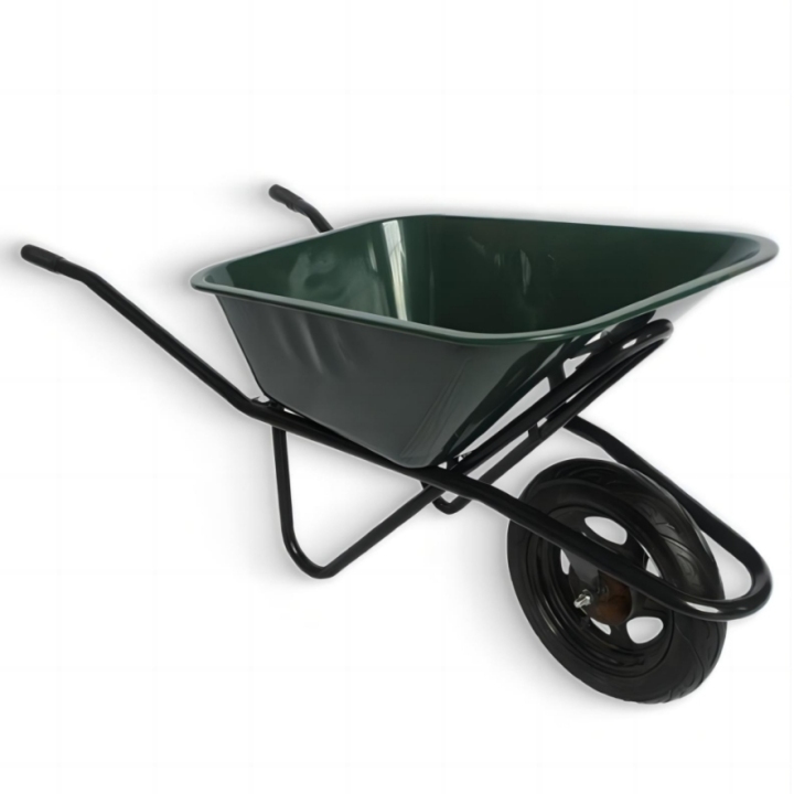 100L Painted Steel Tray With 4.00-8 Pneumatic Wheel