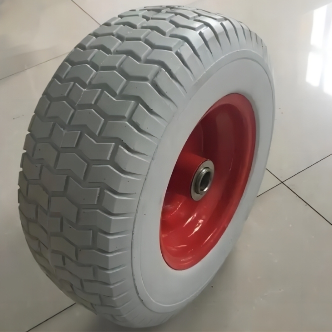16''×6.50-8,PU FLAT FREE TIRES,STEEL RIM
