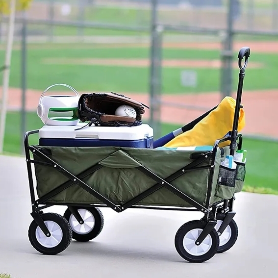 Collapsible Folding Wagon Garden Camping Cart TC1813 for Outdoor Camping,Shopping Cart