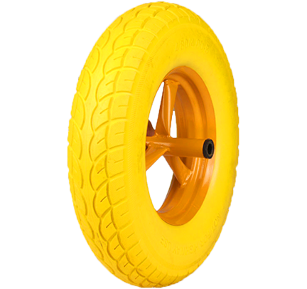 PU WHEEL PU1610-2 16''×4.80/4.00-8 PU FLAT FREE TIRES,STEEL RIM