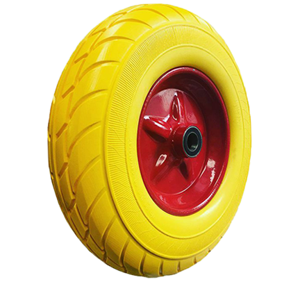 PU WHEEL PU1610-3 16''×4.80/4.00-8 PU FLAT FREE TIRES,STEEL RIM