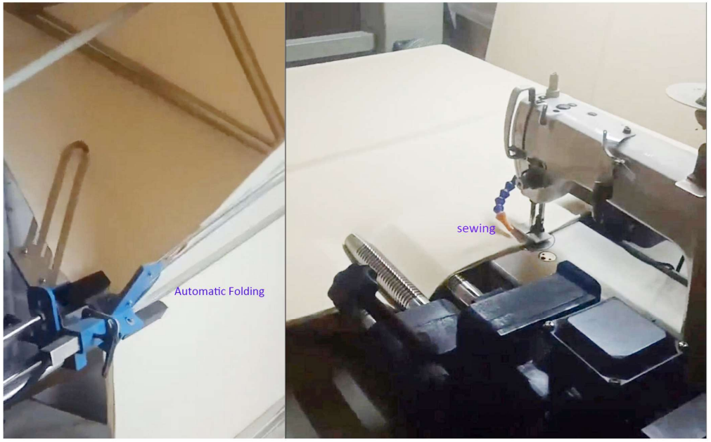 Automatic Edge Folding and Sewing for Fabric