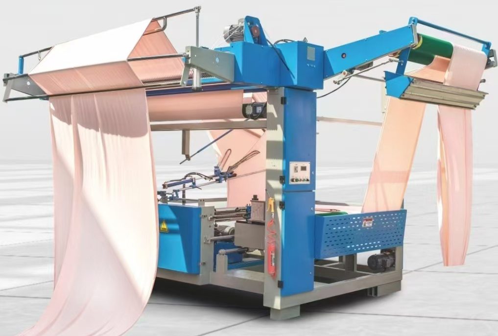 Automatic Edge Folding and Stapling for Fabric