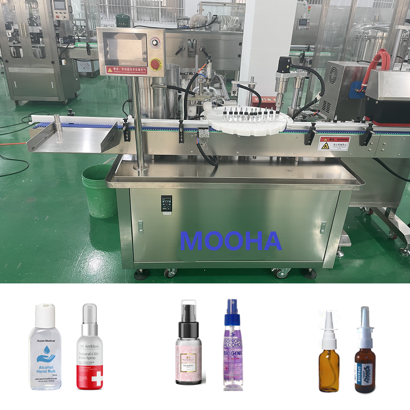 MHEGX30 2~50ml Liquid Oil Small Bottle Filling Capping Machine 