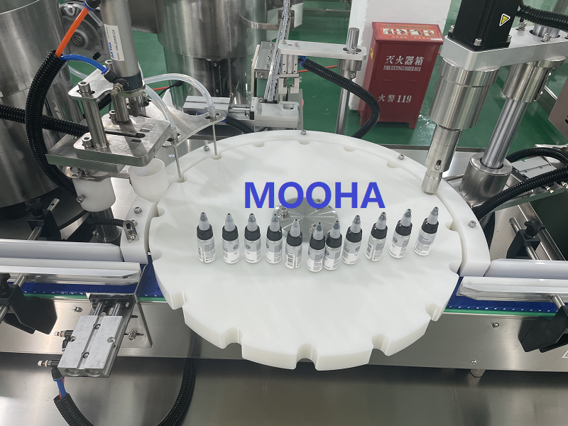 MHEGX30 2~50ml Liquid Oil Small Bottle Filling Capping Machine 