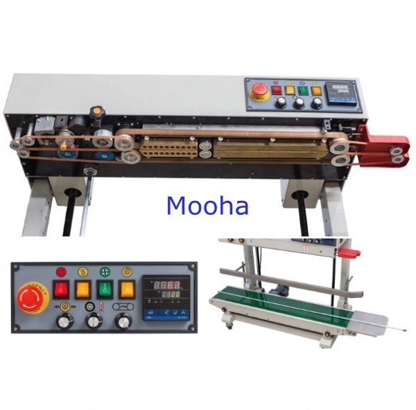 15kg Loading Continuous Heavy Duty Bag Band Sealing Machine with Ink Printer 