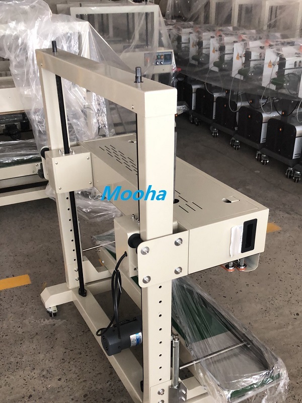 15kg Loading Continuous Heavy Duty Bag Band Sealing Machine with Ink Printer 