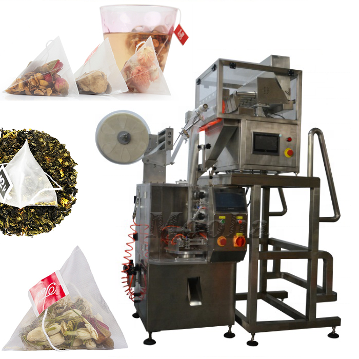 Triangle Nylon Tea Bag Packing Machine Dry Herb Tea Granule Sachet Bag Packer 