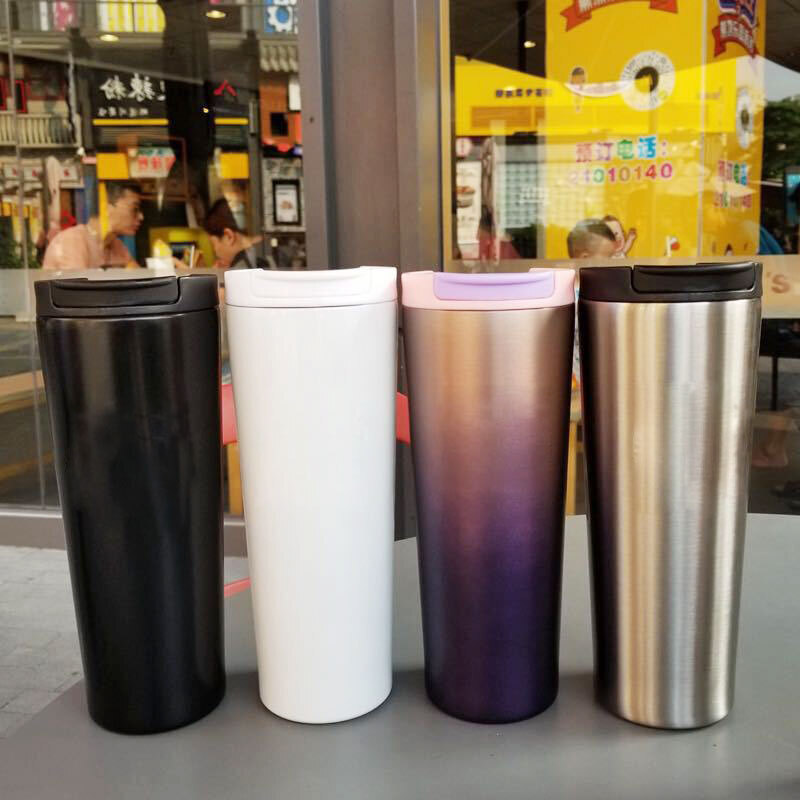 Diamond Gradient Stainless Steel water cup with lid water mug