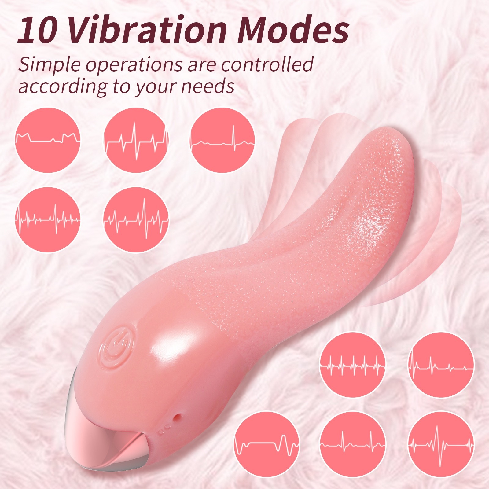 Sex toy Adult sex toys couple flirting fun simulation tongue cunnilingus heating female masturbator vibration Vibrator