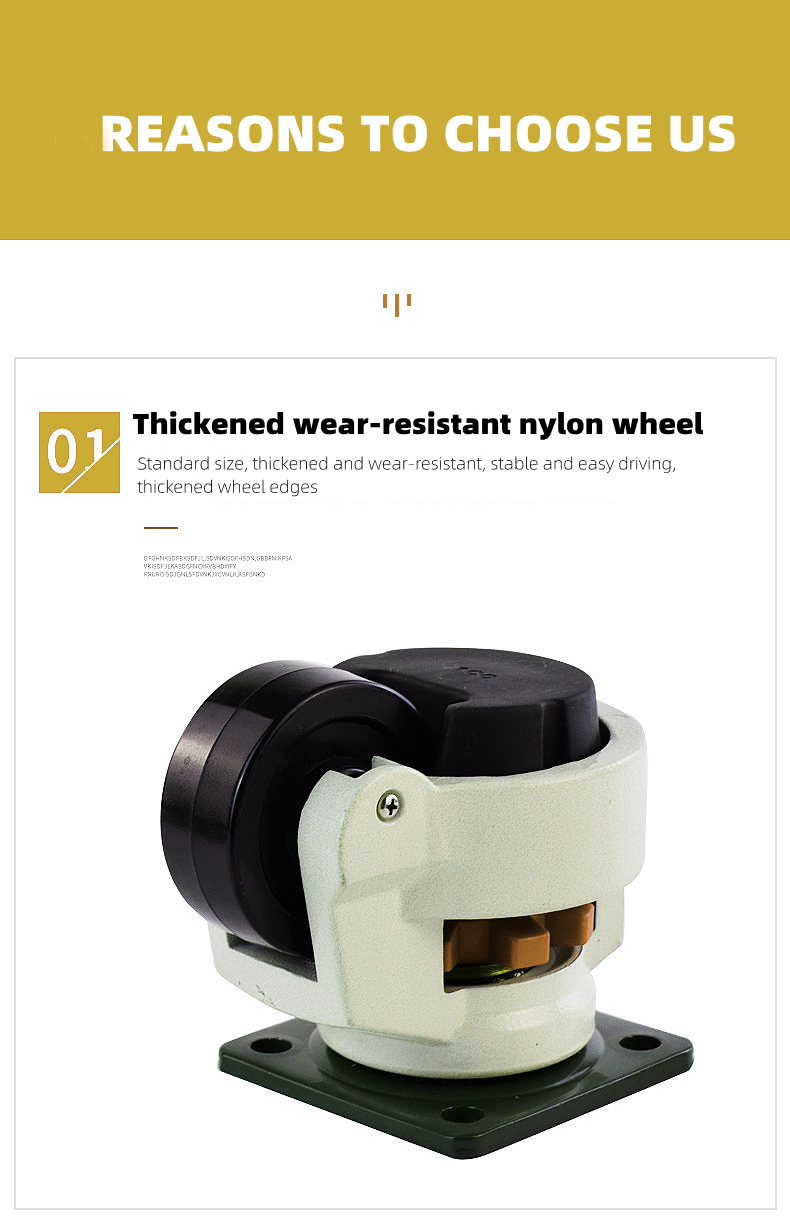 Industrial leveling foot