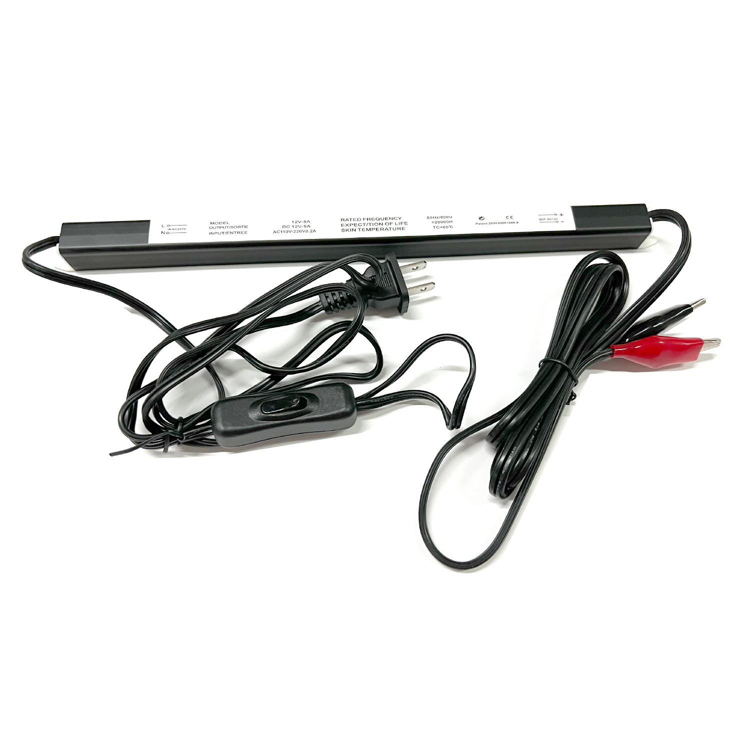 DC 12 Volt 5A Power Adapter for Led Light Box Sign Photo Poster Frame ...