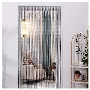 metal chain fly screen, aluminum chain curtain, metal chain room partition