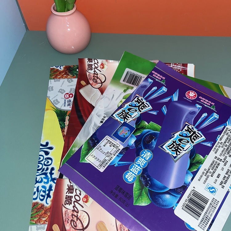 Custom Printed Logo Plastic Ice Cream Packaging Popsicle Packaging Bags Ice cream roll film Custom Printed Logo Plastic Ice Cream Packaging Popsicle Packaging Bags Ice cream roll film Ice Cream Packaging