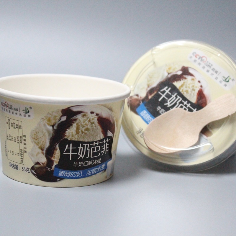 Paper Ice Cream Cups and Wooden Spoons – Eco-Friendly Dessert Solution Paper Ice Cream Cups and Wooden Spoons – Eco-Friendly Dessert Solution Paper Ice Cream Cups