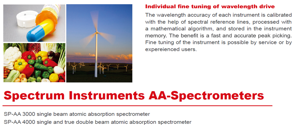 Flame AAS instrument SP-AA 3000 Atomic Absorption Spectrometer (AAS) analysis instrument