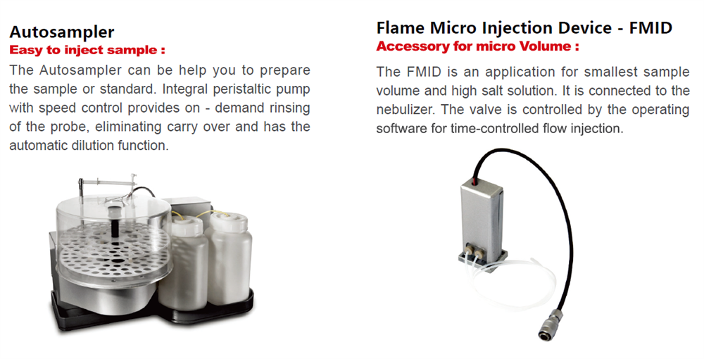 Flame AAS instrument SP-AA 3000 Atomic Absorption Spectrometer (AAS) analysis instrument