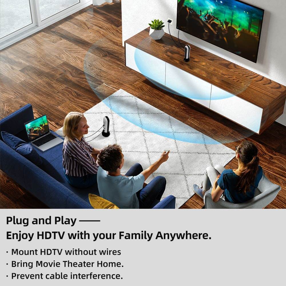 PeakDo Wireless HDMI 4K, Wireless HDMI Extender Kit, 100ft