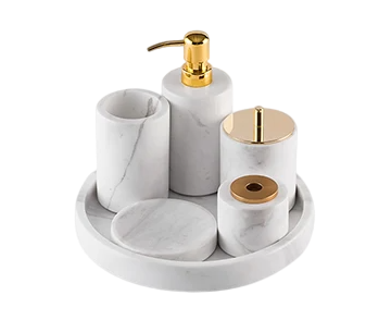Why Choose Our Natural Marble Bathroom Set?