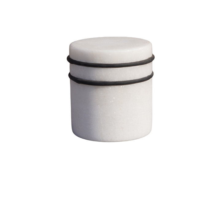 Real Marble Decorative Door Stop, Cute Door Stopper with Black Rubber Ring, Doorstop, Heavy Weight/Rock for Home Decor