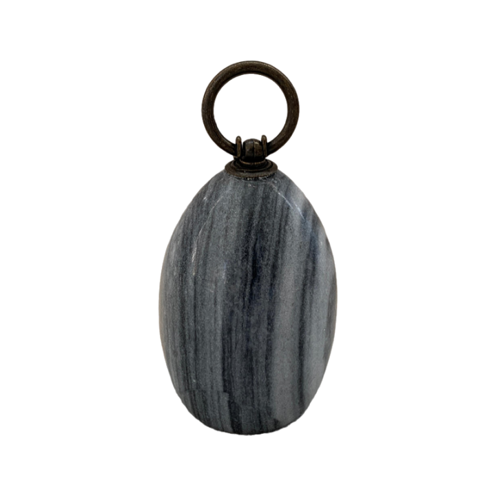 Real Marble Decorative Door Stop, Cute Door Stopper with Metal Ring Handle, Heavy Weighted Door Stop for Your Indoor or Outdoor Door, Heavy Door Stopper Weight/Rock for Country Home Decor Home Ornament Gift Floor Stop