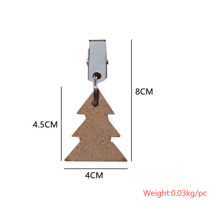 Natural Stone Marble Christmas Tree Ornament Sinker for Outdoor Garden Party Picnic Tablecloth Weights Pendants Hangers Windproof Clips
