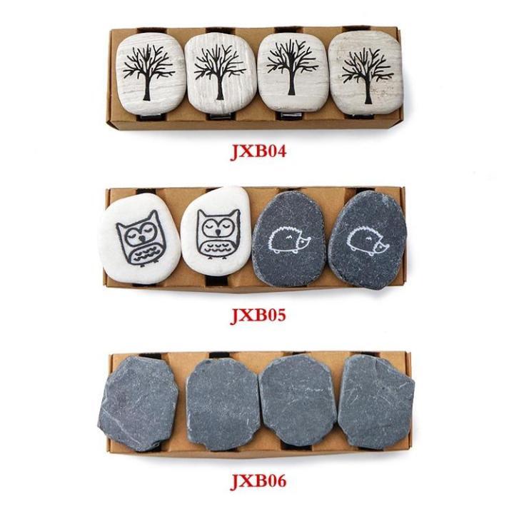 Natural Stone With Stainless Steel Tablecloth Clips Table Cloth Clamps Holder Decorative Picnic Kitchen Table Cover Clip Weight Pendant