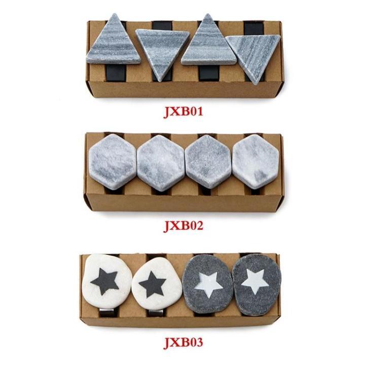 Natural Stone With Stainless Steel Tablecloth Clips Table Cloth Clamps Holder Decorative Picnic Kitchen Table Cover Clip Weight Pendant