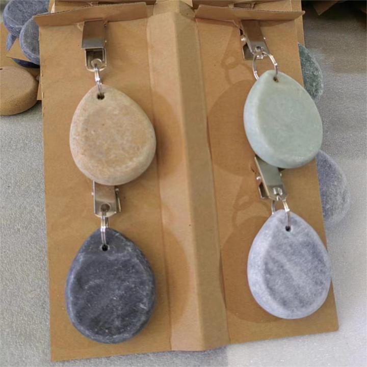 Natural Stone Marble Home Decorative Tablecloth Pendant Weight Table Cloth Clip Ornament Garden Table Cover Decor