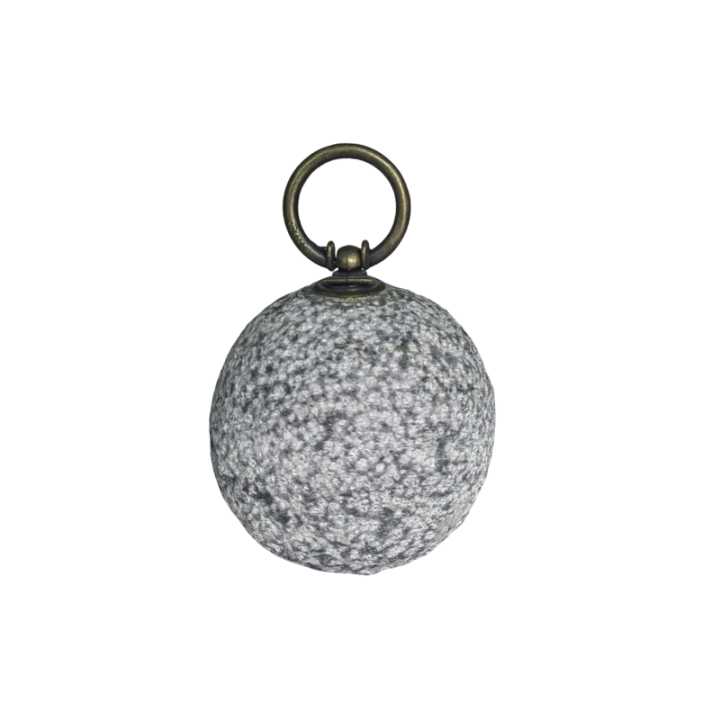 Chiselled Stone Ball Door Stopper With Metal Handle Decorative Door Stops for Home and Office Doorstop Floor Decorative