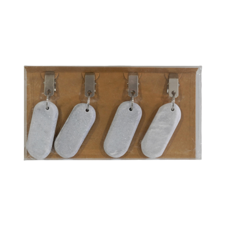 Natural Stone Marble Grey Tablecloth Pendants Weights Table Cloth Clips Ornament Home Garden Table Cover Decor