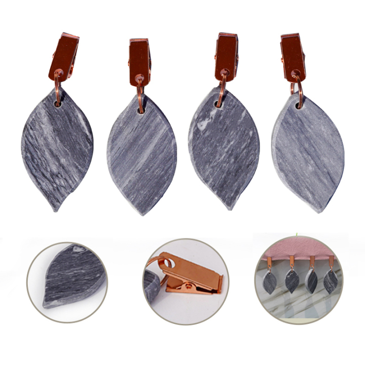 Natural stone marble grey tablecloth pendants weights ornament