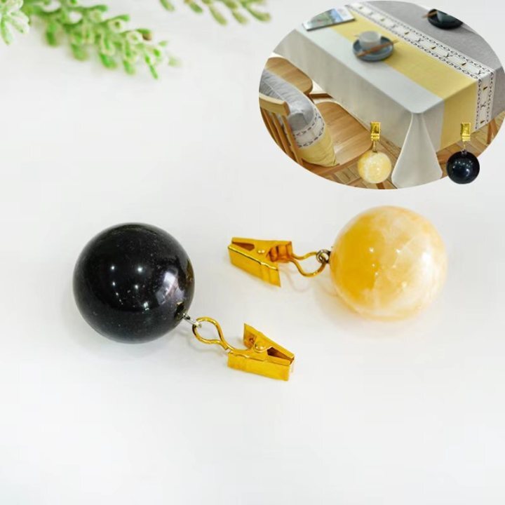 Stone Marble Round Ball Tablecloth Clip Table Cover Pendant Table cloth Weight Clamp Table Ornament Home Garden Decoration