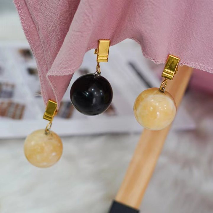 Stone Marble Round Ball Tablecloth Clip Table Cover Pendant Table cloth Weight Clamp Table Ornament Home Garden Decoration