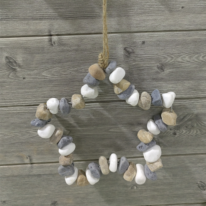 Multifunctional Creative Home Pastoral Style Christmas Star Marble Wall Hanging Decoration Ideal For Home Decor Wall Art Decor